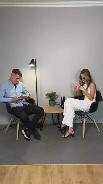 Engaged in daily activities in different windows of a multi-storey building - 4