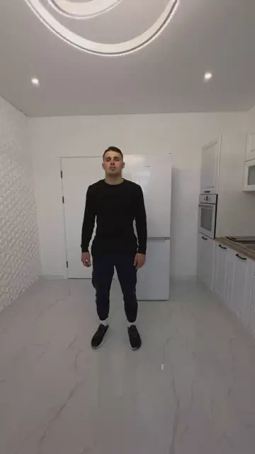 Land from the ceiling directly to the refrigerator and with a wave of the hand change the products in it - 0