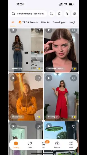 Scroll the phone screen as it appears in the air - 1