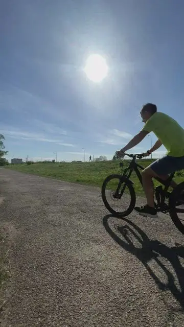 Get on a bicycle that has materialized out of thin air - 1